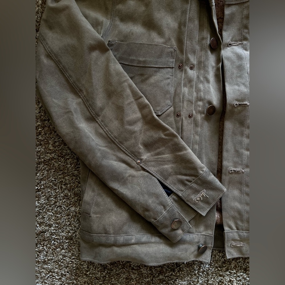 Freenote Cloth San Juan Capistrano Riders jacket waxed canvas tobacco Men Small - Picture 3 of 14